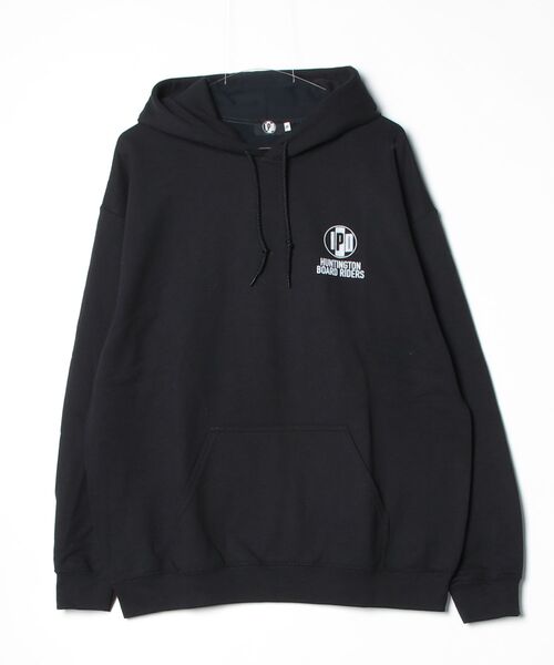 IPD(アイピーディー)の「【IPD】HBBR X IPD HOODIE(パーカー・メンズ・ブラック/グレー・LARGE/MEDIUM)」の1枚目の写真