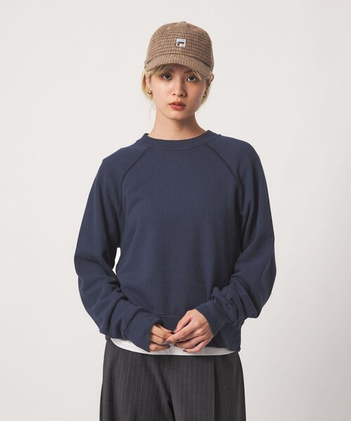 BEAUTY&YOUTH UNITED ARROWS(ビューティーアンドユースユナイテッドアローズ)の「コットン 裏毛 スウェット ラグラン プルオーバー(スウェット・レディース・ネイビー/ダークブラウン/ライトグレー・FREE)」の7枚目の写真