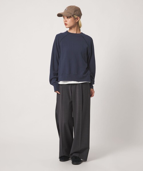 BEAUTY&YOUTH UNITED ARROWS(ビューティーアンドユースユナイテッドアローズ)の「コットン 裏毛 スウェット ラグラン プルオーバー(スウェット・レディース・ネイビー/ダークブラウン/ライトグレー・FREE)」の8枚目の写真
