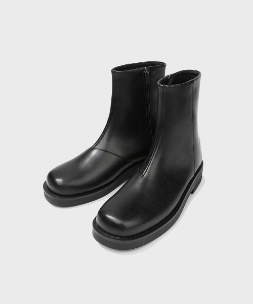 FIRENZE ATELIER（フィレンツェアトリエ）の「[SECOND.A] ミニマル ボールドシェイプ ジップアップブーツ 2NDF5100GB [BLACK]（ブーツ・メンズ・その他・25cm/26cm/27cm/28cm/24cm）」の7枚目の写真