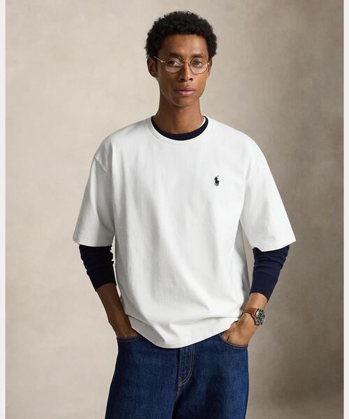 POLO RALPH LAUREN(ポロ ラルフ ローレン)の「リラックス フィット ジャージー グラフィック Tシャツ(Tシャツ/カットソー・メンズ・ホワイト・XS/L/M/S)」の1枚目の写真