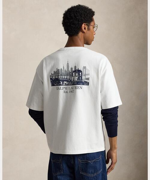 POLO RALPH LAUREN(ポロ ラルフ ローレン)の「リラックス フィット ジャージー グラフィック Tシャツ(Tシャツ/カットソー・メンズ・ホワイト・XS/L/M/S)」の6枚目の写真