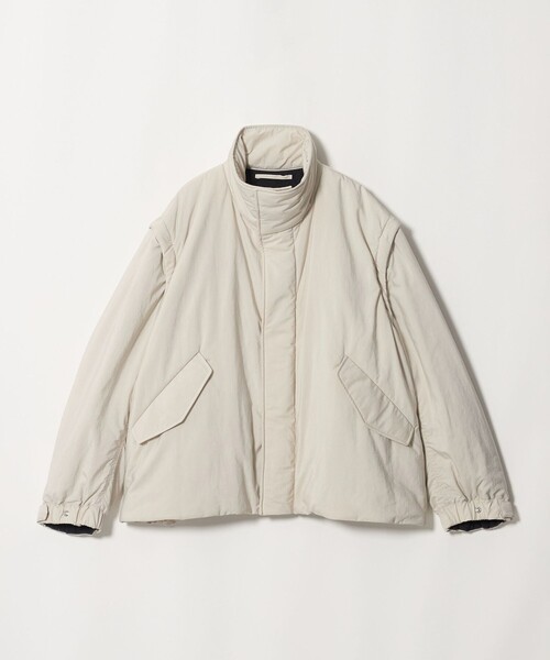 ATON(エイトン)の「<ATON>デタッチャブル ジャケット(ブルゾン・レディース・ナチュラル・02(38))」の1枚目の写真