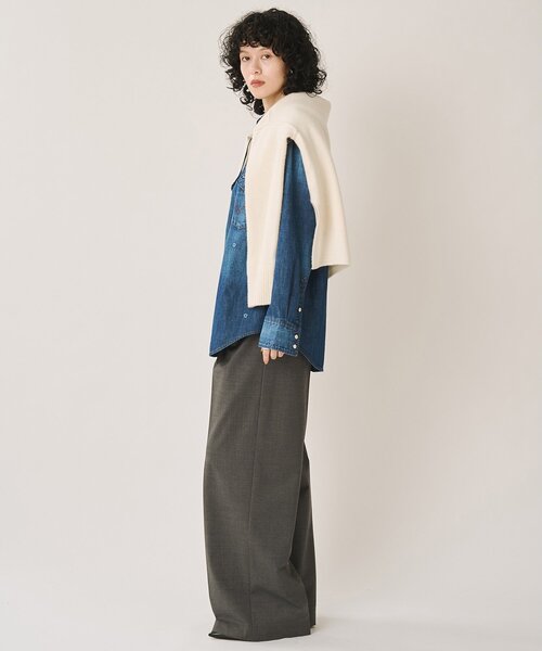 Whim Gazette(ウィムガゼット)の「【Wrangler】刺繍デニムシャツ(シャツ/ブラウス・レディース・インディゴブルー/ブルー・FREE)」の11枚目の写真