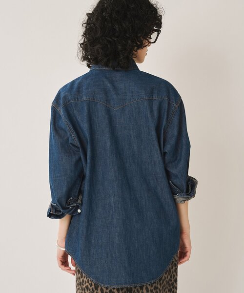 Whim Gazette(ウィムガゼット)の「【Wrangler】刺繍デニムシャツ(シャツ/ブラウス・レディース・インディゴブルー/ブルー・FREE)」の19枚目の写真