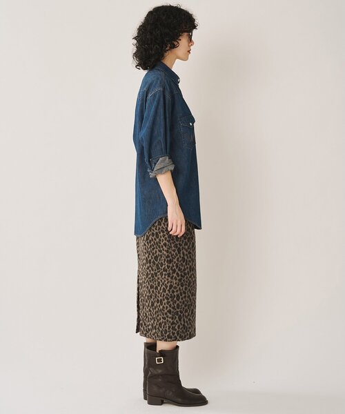 Whim Gazette(ウィムガゼット)の「【Wrangler】刺繍デニムシャツ(シャツ/ブラウス・レディース・インディゴブルー/ブルー・FREE)」の21枚目の写真