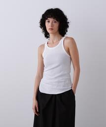 YLEVE / ORGANIC COTTON LOOP-WHEELED RIB TANK TOP