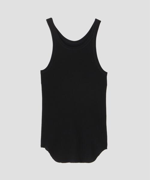 YLEVE(イレーヴ)の「YLEVE / ORGANIC COTTON LOOP-WHEELED RIB TANK TOP(Tシャツ/カットソー・レディース・ブラック/ホワイト・1)」の14枚目の写真