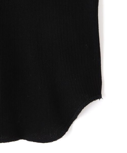 YLEVE(イレーヴ)の「YLEVE / ORGANIC COTTON LOOP-WHEELED RIB TANK TOP(Tシャツ/カットソー・レディース・ブラック/ホワイト・1)」の17枚目の写真