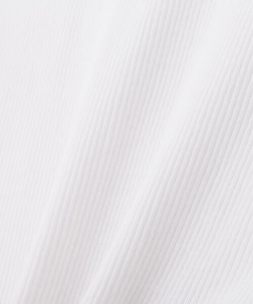 YLEVE(イレーヴ)の「YLEVE / ORGANIC COTTON LOOP-WHEELED RIB TANK TOP(Tシャツ/カットソー・レディース・ブラック/ホワイト・1)」の9枚目の写真