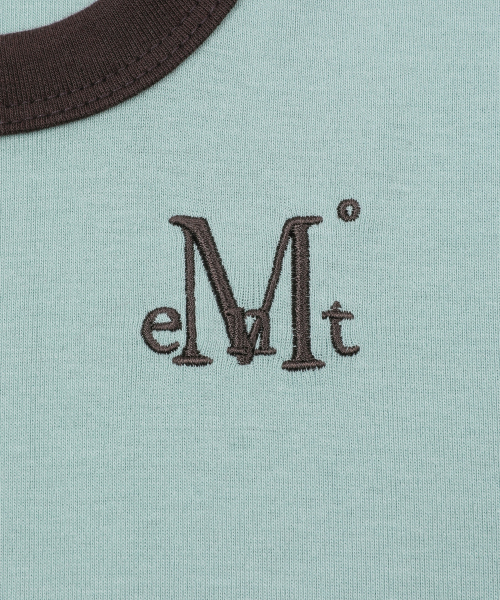 MUCENT（ムセント）の「ペリング ミディ丈 リンガー配色 長袖Tシャツ (4カラー)（Tシャツ/カットソー・レディース・スカイブルー/エメラルドブルー/ブラック/レッド・FREE）」の14枚目の写真