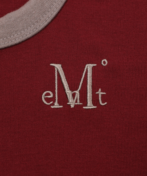MUCENT（ムセント）の「ペリング ミディ丈 リンガー配色 長袖Tシャツ (4カラー)（Tシャツ/カットソー・レディース・スカイブルー/エメラルドブルー/ブラック/レッド・FREE）」の18枚目の写真