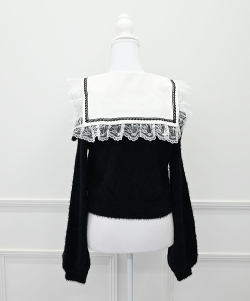 MA*RS(アメーバーマーズ)の「クロス刺繍襟ニット(ニット/セーター・レディース・ホワイト/ブラック/グレー・FREE)」の18枚目の写真