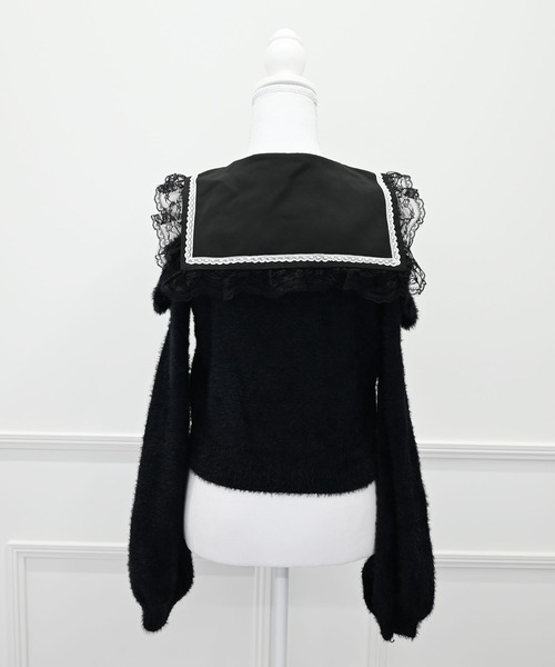 MA*RS(アメーバーマーズ)の「クロス刺繍襟ニット(ニット/セーター・レディース・ホワイト/ブラック/グレー・FREE)」の22枚目の写真
