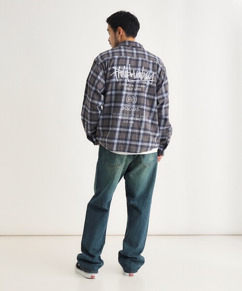 Right-on(ライトオン)の「Philip Lumbang チェックシャツ(シャツ/ブラウス・メンズ・ブラック系1/ブルー系1/チャコールグレー・04/05/06)」の8枚目の写真
