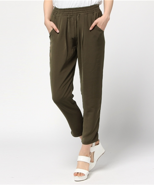 Sala Sally（サラ　サリー）の「Sala Sally / ベルトシャーリングパンツ			（その他パンツ・レディース・カーキ/ベージュ/ネイビー・F）」の2枚目の写真