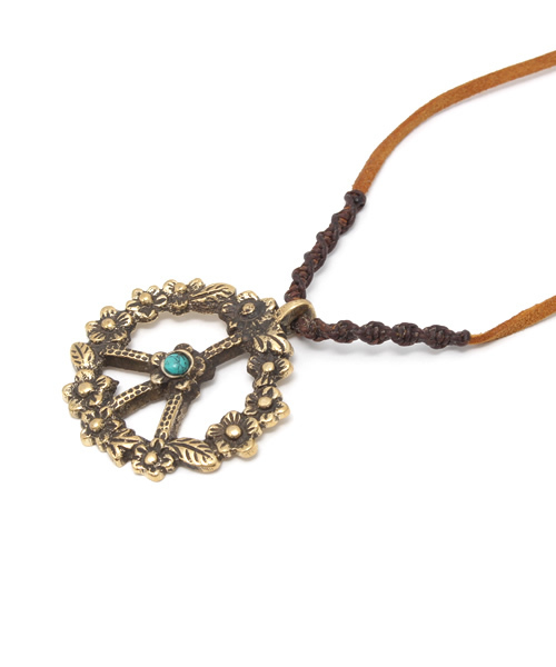 チャイハネ（チャイハネ）の「【チャイハネ】ピースフラワーネックレス（ネックレス・レディース・ゴールド/シルバー・FREE）」の5枚目の写真