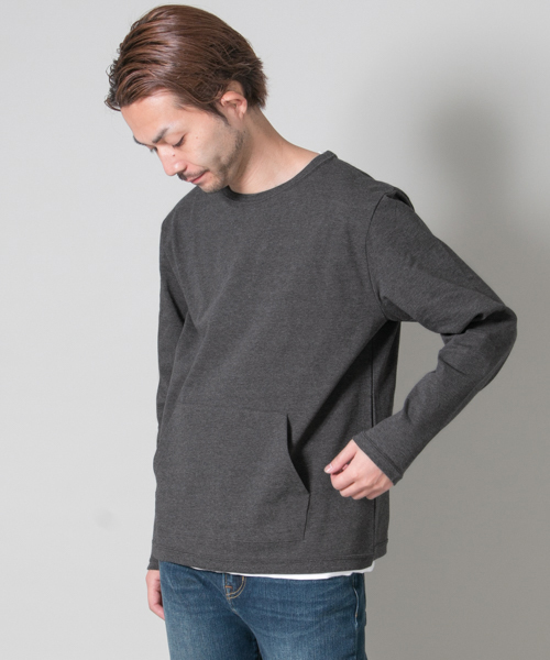URBAN RESEARCH（アーバンリサーチ）の「URiD JERSEY SWEAT L/S（Tシャツ/カットソー・メンズ・グレー/チャコールグレー/ホワイト・LARGE/MEDIUM）」の3枚目の写真