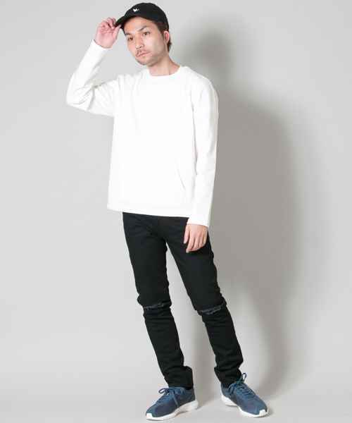 URBAN RESEARCH（アーバンリサーチ）の「URiD JERSEY SWEAT L/S（Tシャツ/カットソー・メンズ・グレー/チャコールグレー/ホワイト・LARGE/MEDIUM）」の7枚目の写真