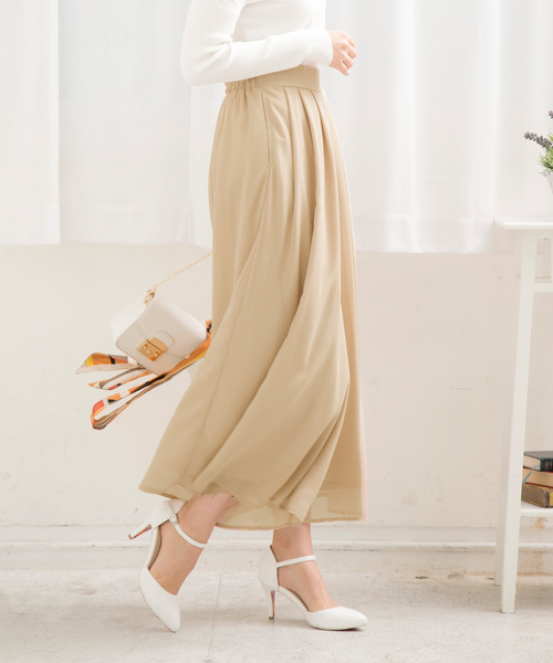 KOBE LETTUCE(コウベレタス)の「ウエストタックシフォンワイドフレアパンツ(その他パンツ・レディース・ベージュ/ネイビー/ブルー系その他/ブラック/サックスブルー/ピンク/オフホワイト/グレー/ラベンダー/ホワイト系その他/ホワイト系その他2/ブラック系その他/レッド/ブラック系その他2/ブルー系その他2/ブラウン/ブルー系その他3/マスタード/カーキ/ピンク系その他/イエロー系その他/ライトベージュ/ブラック系その他3/イエロー/ブルー系その他4/ドット/ブルー系その他5/ホワイト系その他3/ホワイト系その他4/レッド系その他/ミント/パープル/オレンジ/ブルー/モカ/ブラック系その他4/オレンジ系その他/ホワイト系その他5/グレイッシュベージュ/ブルー系その他6/ホワイト系その他6/ブラウン系その他/ベージュ系その他/グレー系その他/ブラック系その他5/ホワイト系その他7・FREE/M/L)」の22枚目の写真