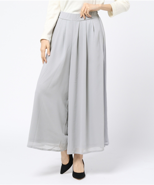 KOBE LETTUCE(コウベレタス)の「ウエストタックシフォンワイドフレアパンツ(その他パンツ・レディース・ベージュ/ネイビー/ブルー系その他/ブラック/サックスブルー/ピンク/オフホワイト/グレー/ラベンダー/ホワイト系その他/ホワイト系その他2/ブラック系その他/レッド/ブラック系その他2/ブルー系その他2/ブラウン/ブルー系その他3/マスタード/カーキ/ピンク系その他/イエロー系その他/ライトベージュ/ブラック系その他3/イエロー/ブルー系その他4/ドット/ブルー系その他5/ホワイト系その他3/ホワイト系その他4/レッド系その他/ミント/パープル/オレンジ/ブルー/モカ/ブラック系その他4/オレンジ系その他/ホワイト系その他5/グレイッシュベージュ/ブルー系その他6/ホワイト系その他6/ブラウン系その他/ベージュ系その他/グレー系その他/ブラック系その他5/ホワイト系その他7・FREE/M/L)」の16枚目の写真