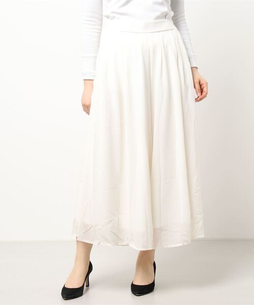 KOBE LETTUCE(コウベレタス)の「ウエストタックシフォンワイドフレアパンツ(その他パンツ・レディース・ベージュ/ネイビー/ブルー系その他/ブラック/サックスブルー/ピンク/オフホワイト/グレー/ラベンダー/ホワイト系その他/ホワイト系その他2/ブラック系その他/レッド/ブラック系その他2/ブルー系その他2/ブラウン/ブルー系その他3/マスタード/カーキ/ピンク系その他/イエロー系その他/ライトベージュ/ブラック系その他3/イエロー/ブルー系その他4/ドット/ブルー系その他5/ホワイト系その他3/ホワイト系その他4/レッド系その他/ミント/パープル/オレンジ/ブルー/モカ/ブラック系その他4/オレンジ系その他/ホワイト系その他5/グレイッシュベージュ/ブルー系その他6/ホワイト系その他6/ブラウン系その他/ベージュ系その他/グレー系その他/ブラック系その他5/ホワイト系その他7・FREE/M/L)」の9枚目の写真