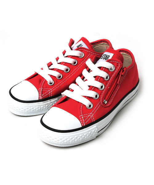 green label relaxing（グリーンレーベルリラクシング）の「CHILDALLSTAR RZ OX スニーカー（スニーカー・キッズ・ホワイト/ブラック/レッド・16cm/17cm/18cm/15cm）」の3枚目の写真