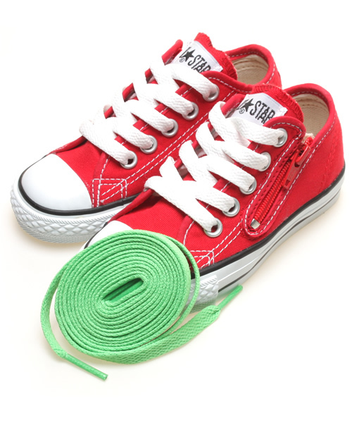 green label relaxing（グリーンレーベルリラクシング）の「CHILDALLSTAR RZ OX スニーカー（スニーカー・キッズ・ホワイト/ブラック/レッド・16cm/17cm/18cm/15cm）」の12枚目の写真