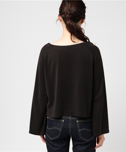 Colour By Numbers(カラーバイナンバーズ)の「【Colour By Numbers】WOMENS フレアスリーブプルオーバー(Tシャツ/カットソー・レディース・ホワイト/ブラック・FREE)」の5枚目の写真