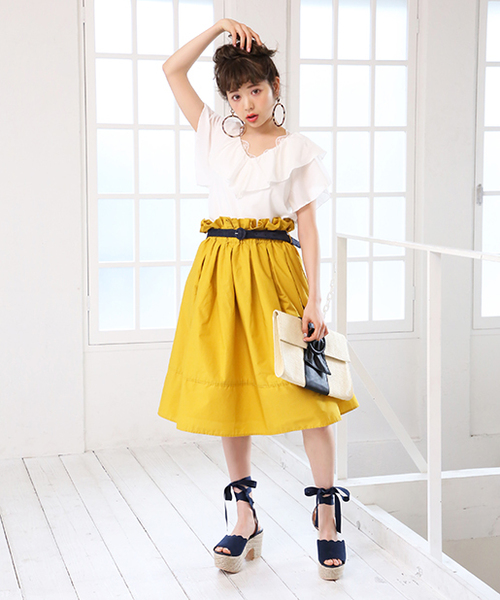 one after another NICE CLAUP（ワンアフターアナザーナイスクラップ）の「ゆらひらブラウス（シャツ/ブラウス・レディース・ブラック/オフホワイト/ラベンダー/チェック/パープル系その他・FREE）」の19枚目の写真