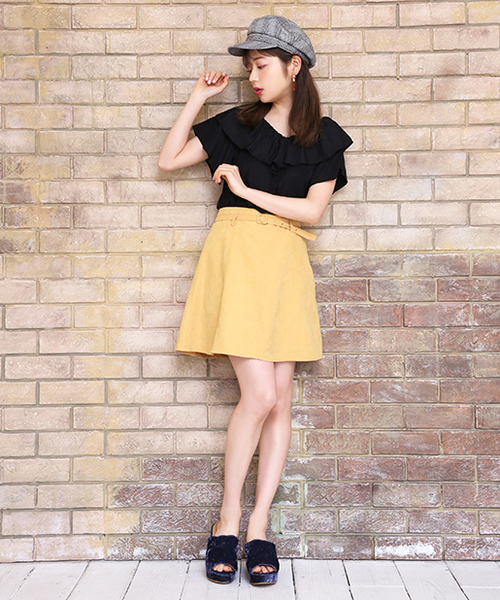 one after another NICE CLAUP（ワンアフターアナザーナイスクラップ）の「ゆらひらブラウス（シャツ/ブラウス・レディース・ブラック/オフホワイト/ラベンダー/チェック/パープル系その他・FREE）」の22枚目の写真