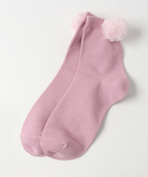 WEGO | WEGO/ダスティカラーポンポンソックス(ソックス/靴下)