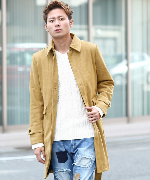 improves(インプローブス)の「メルトンステンカラーコート(ステンカラーコート)」|キャメル