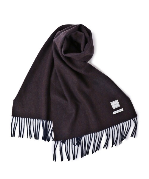 SHIPS(シップス)の「SD: 【カシミヤ】 ヘリンボーン マフラー(マフラー・メンズ・チャコールグレー/オリーブ/ネイビー/ワイン/コバルトブルー/ダークブラウン/ライトブルー/ライトグリーン・ONE SIZE)」の3枚目の写真