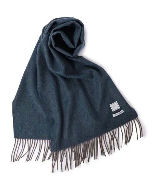 SHIPS(シップス)の「SD: 【カシミヤ】 ヘリンボーン マフラー(マフラー・メンズ・チャコールグレー/オリーブ/ネイビー/ワイン/コバルトブルー/ダークブラウン/ライトブルー/ライトグリーン・ONE SIZE)」の7枚目の写真