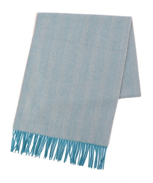 SHIPS(シップス)の「SD: 【カシミヤ】 ヘリンボーン マフラー(マフラー・メンズ・チャコールグレー/オリーブ/ネイビー/ワイン/コバルトブルー/ダークブラウン/ライトブルー/ライトグリーン・ONE SIZE)」の5枚目の写真