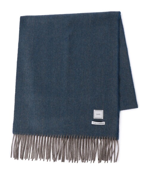 SHIPS(シップス)の「SD: 【カシミヤ】 ヘリンボーン マフラー(マフラー・メンズ・チャコールグレー/オリーブ/ネイビー/ワイン/コバルトブルー/ダークブラウン/ライトブルー/ライトグリーン・ONE SIZE)」の16枚目の写真