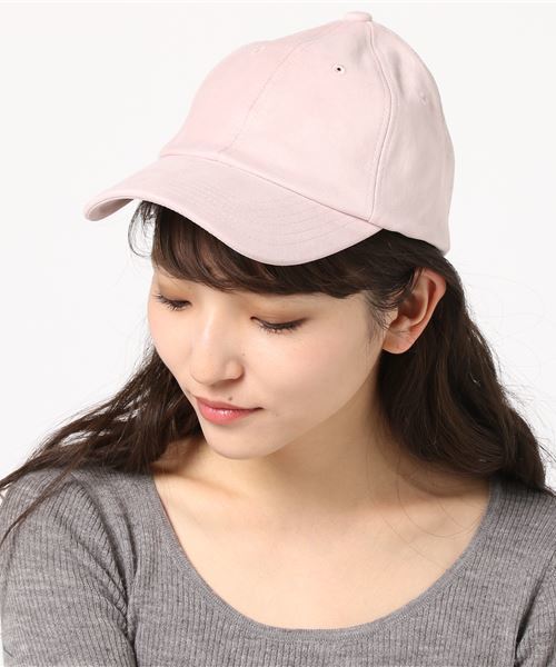 earth music&ecology（アースミュージックアンドエコロジー）の「・ポリスウェードキャップ（キャップ・レディース・ブラック/ピンク/アイボリー・FREE）」の3枚目の写真