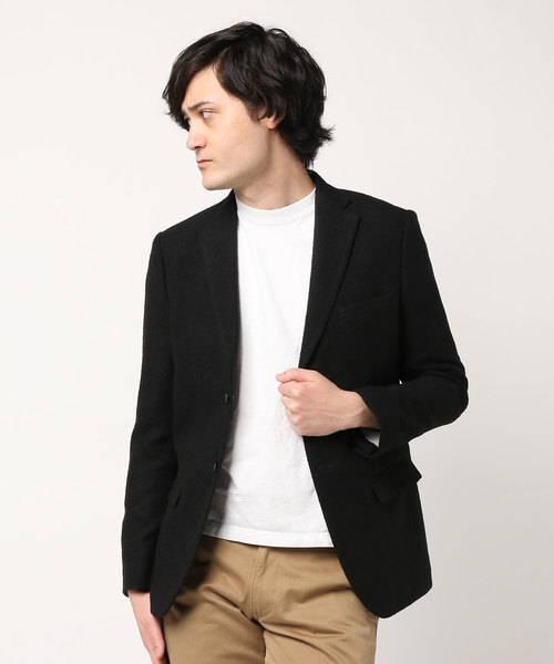 PAZZO(パッゾ)の「【PAZZO】 2BS メランジウールジャケット(テーラードジャケット・メンズ・ブラック/ネイビー/グレー・40/44/48/50)」の2枚目の写真