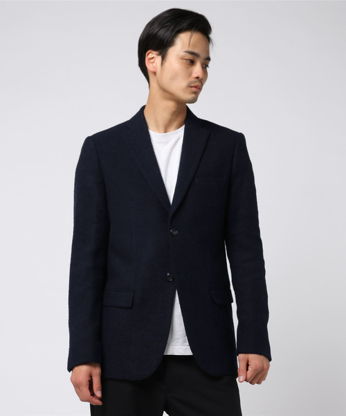 PAZZO(パッゾ)の「【PAZZO】 2BS メランジウールジャケット(テーラードジャケット・メンズ・ブラック/ネイビー/グレー・40/44/48/50)」の7枚目の写真