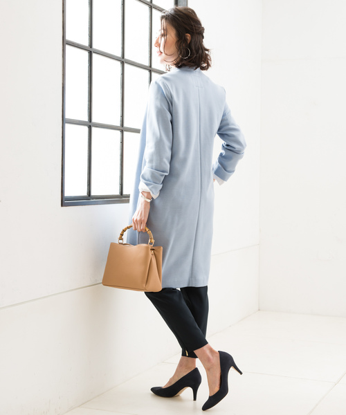 RIVE DROITE（リヴドロワ）の「プレミアムダンボールコート（その他アウター・レディース・サックスブルー/グレー・FREE）」の8枚目の写真