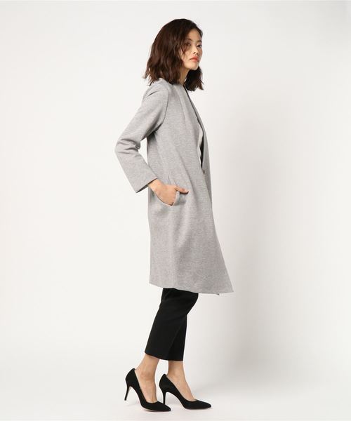 RIVE DROITE（リヴドロワ）の「プレミアムダンボールコート（その他アウター・レディース・サックスブルー/グレー・FREE）」の5枚目の写真