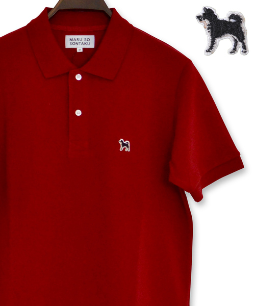 SONTAKU（ソンタク）の「【Begin/ビギン6月号掲載】SONTAKU/ソンタク 黒柴ポロシャツ（ポロシャツ・メンズ・ホワイト/ネイビー/バーガンディー/レモンイエロー/ブラック/ライトピンク/ターコイズブルー/オリーブ/バイオレット/ライトブルー/サンドグレー/スモークグレー/ミント・X-LARGE/LARGE/MEDIUM/SMALL）」の13枚目の写真