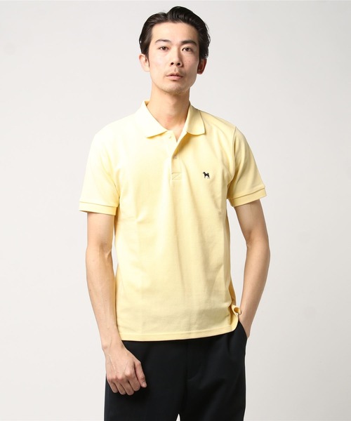 SONTAKU（ソンタク）の「【Begin/ビギン6月号掲載】SONTAKU/ソンタク 黒柴ポロシャツ（ポロシャツ・メンズ・ホワイト/ネイビー/バーガンディー/レモンイエロー/ブラック/ライトピンク/ターコイズブルー/オリーブ/バイオレット/ライトブルー/サンドグレー/スモークグレー/ミント・X-LARGE/LARGE/MEDIUM/SMALL）」の2枚目の写真