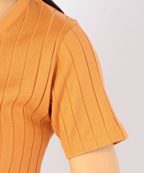 SHIPS（シップス）の「リブクルーネックTee（Tシャツ/カットソー・レディース・ライトホワイト/ブラック/ベージュ/ブラウン/イエロー系その他2/パープル・ONE SIZE）」の12枚目の写真