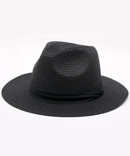 8(eight)(エイト)の「つば広 麦わら帽子 ペーパーハット(ハット・メンズ・ホワイト/ブラック/ベージュ・FREE)」の2枚目の写真