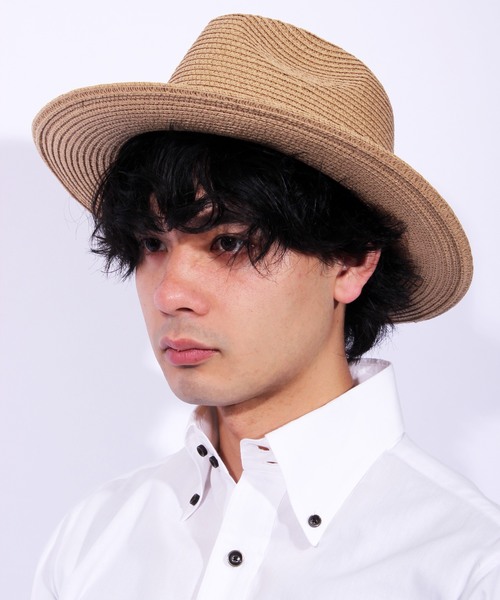 8(eight)(エイト)の「つば広 麦わら帽子 ペーパーハット(ハット・メンズ・ホワイト/ブラック/ベージュ・FREE)」の9枚目の写真