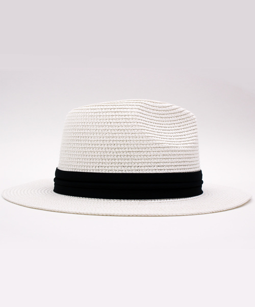 8(eight)(エイト)の「つば広 麦わら帽子 ペーパーハット(ハット・メンズ・ホワイト/ブラック/ベージュ・FREE)」の11枚目の写真