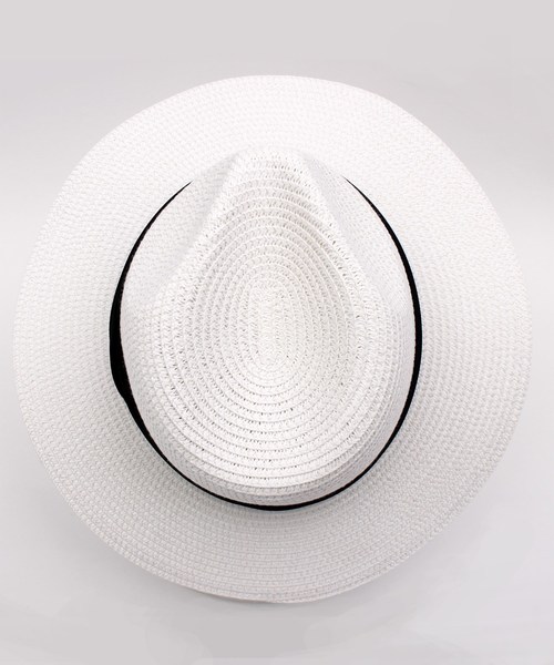 8(eight)(エイト)の「つば広 麦わら帽子 ペーパーハット(ハット・メンズ・ホワイト/ブラック/ベージュ・FREE)」の12枚目の写真