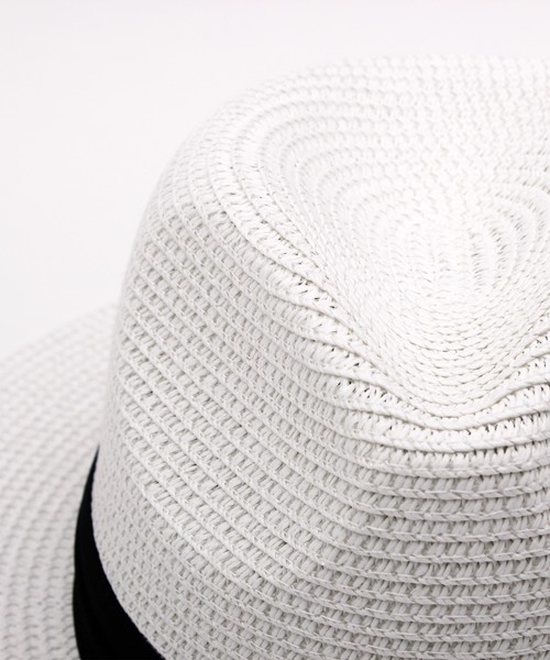 8(eight)(エイト)の「つば広 麦わら帽子 ペーパーハット(ハット・メンズ・ホワイト/ブラック/ベージュ・FREE)」の13枚目の写真